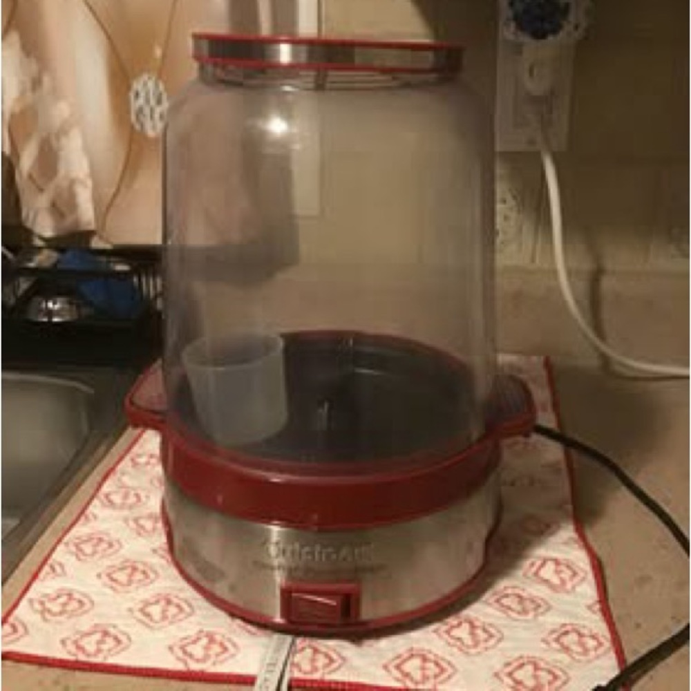 Cuisinart Red and Silver Popcorn Maker